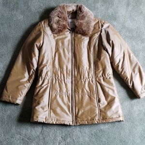 EUC Larry Levine Sport Sz XS metallic bronze coat